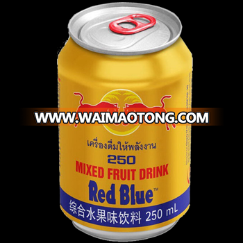 Red Blue energy drink - made in Viet Nam